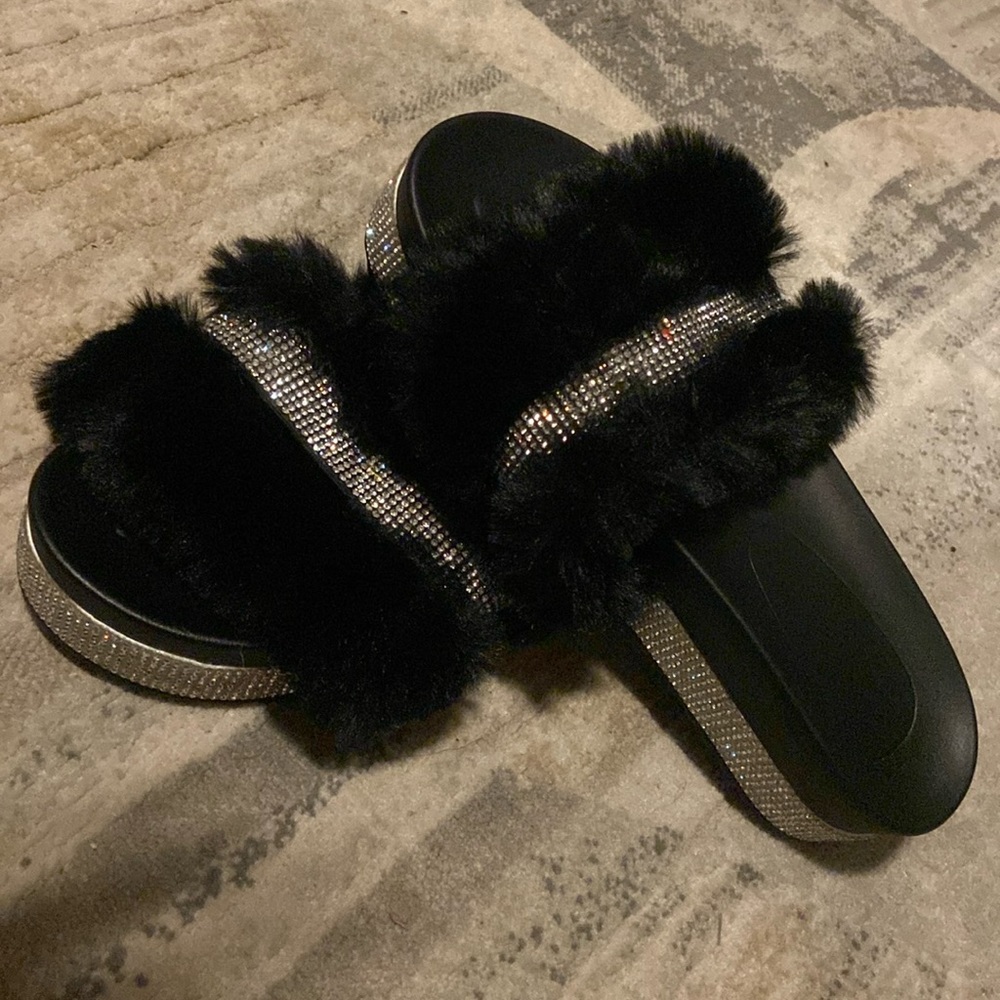 Diamond studded sandals